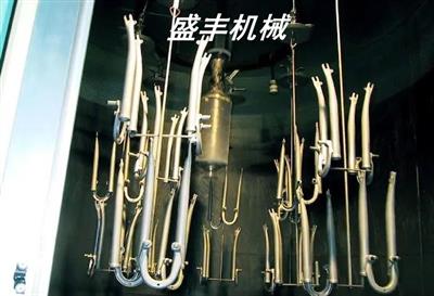 自行車前叉表面靜電粉末涂裝生產(chǎn)線
